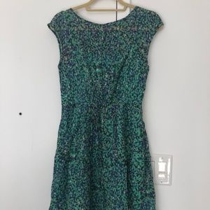 Beautiful Blue Green Dress with Great Detail